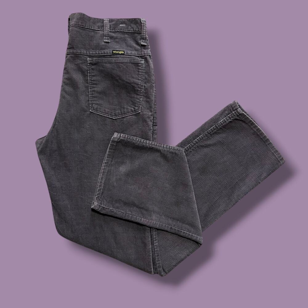 Vintage Wrangler Corduroy Pants Purple Straight Leg 70s 80s Straight Leg 33x33